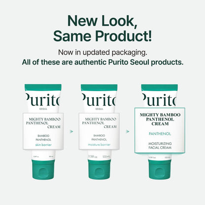 PURITO Panthenol 10% Post-Acne Cream - Moisturizer for Blemish Marks, Barrier Repair - Silicone-Free, Non-Comedogenic, Fragrance-Free, Vegan & Cruelty-free - Korean Skincare, 100mL 3.38 fl.oz