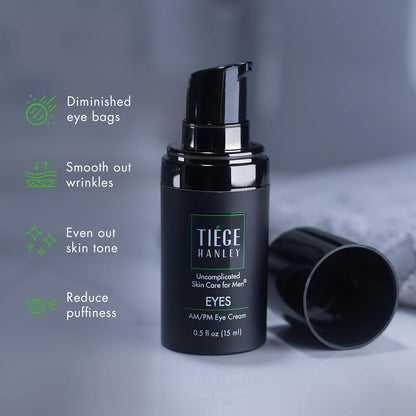 Tiege Hanley Eye Cream for Men - Anti-Aging & Dark Circles (2 Pack)