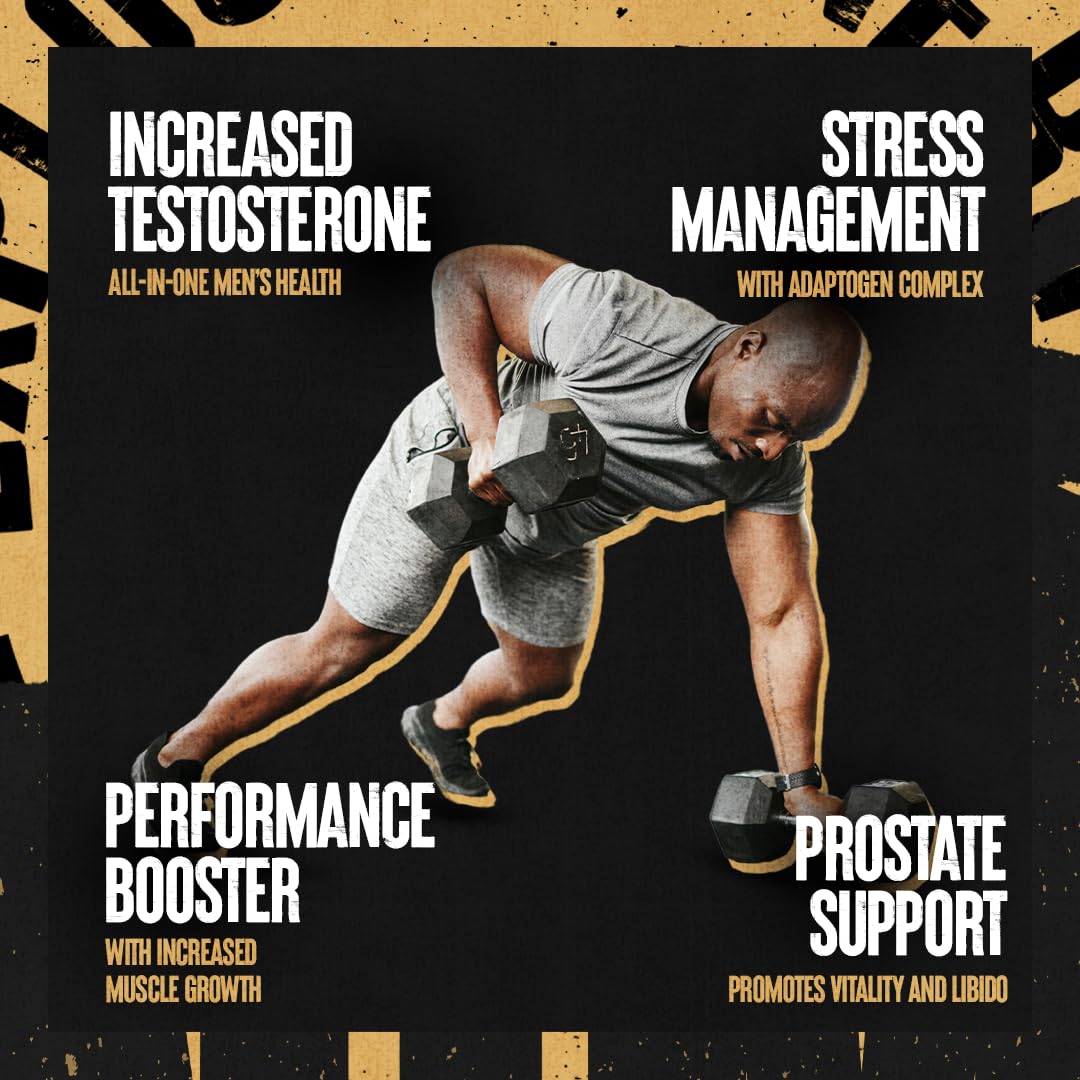 Men’s Performance & Vitality Support Supplement - Nitric Oxide, Adaptogen & Prostate Support Formula - Animal TNT+