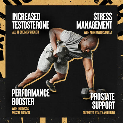 Men’s Performance & Vitality Support Supplement - Nitric Oxide, Adaptogen & Prostate Support Formula - Animal TNT+