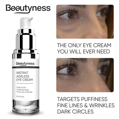 Instant Ageless Eye Cream - Firming Eye Cream for Under Eye Bags, Wrinkles & Dark Circles