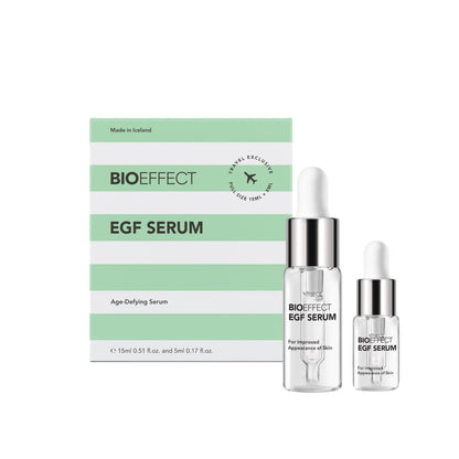 BIOEFFECT EGF Serum - Epidermal Growth Factor + Hyaluronic Acid - Age-Defying Face Treatment for Fine Lines & Wrinkles, Hydration & Firmness, 20 mL / 0.68 oz