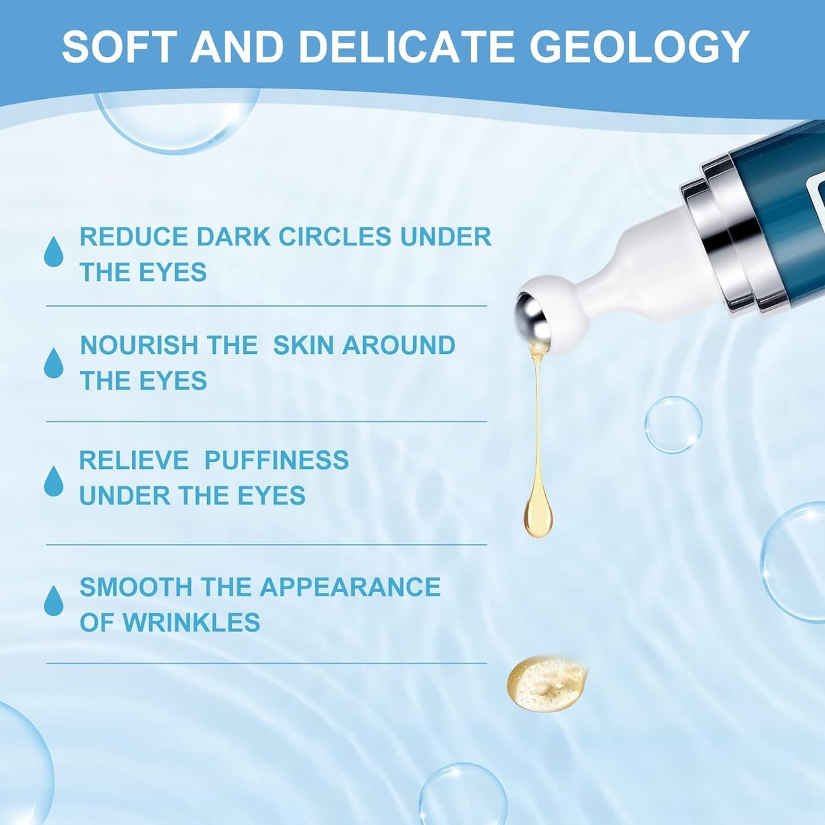 Upgraded Caffeine Eye Serum (15ml) - Instant Morning Wake-Up for Dark Circles, Puffiness & Sagging Eyelids