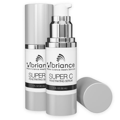 Vibriance Super C Serum for Mature Skin - All-in-One Vitamin Formula Hydrates, Firms, Lifts, Smooths, Targets Age Spots, Wrinkles, 1 fl oz - Pack of 2