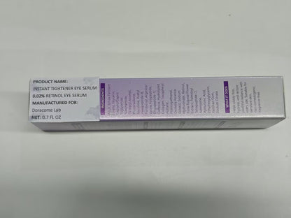 Doracome Caffeine & Retinol Under Eye Serum - Fast-Absorbing Correction for Puffy Bags, Dark Circles & Wrinkles