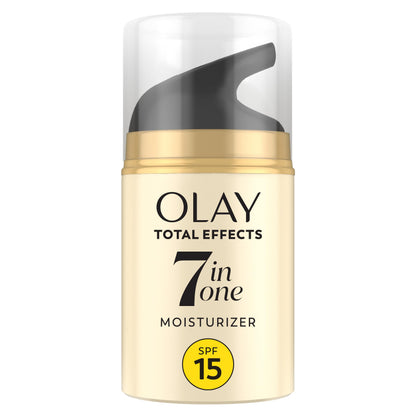 OLAY Total Effects 7-in-1 Anti-Aging Face Moisturizer with SPF 15, Fragrance-Free 1.7 oz