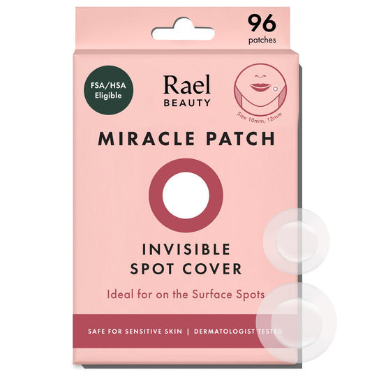 Rael Pimple Patches - Hydrocolloid Acne Pimple Patch, Absorbs Zits & Blemish, Korean Skin Care, 2 Sizes (96 Count)