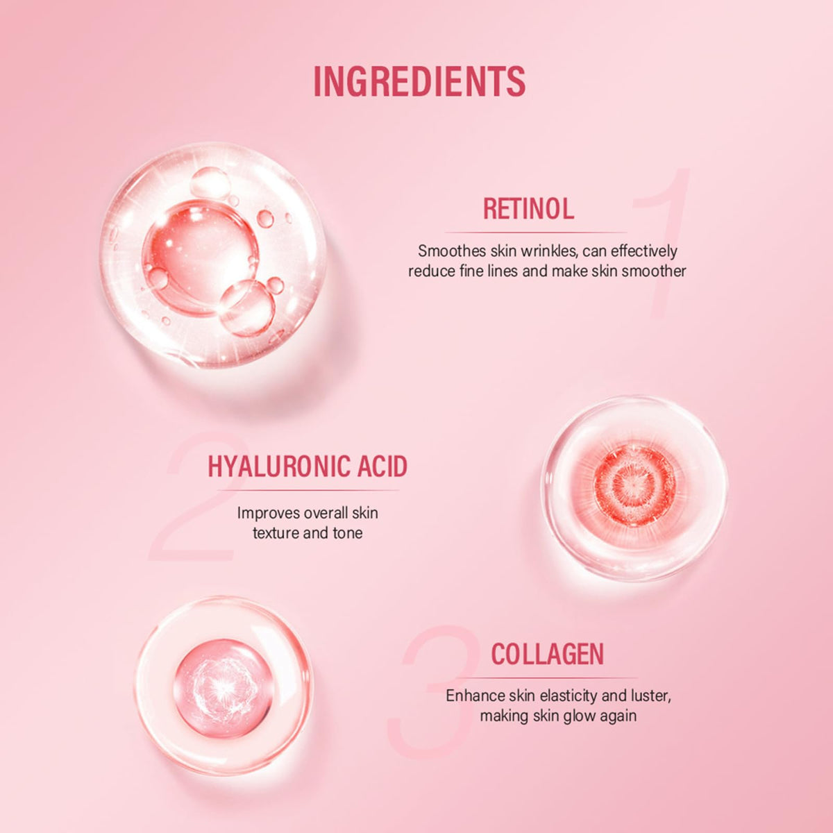 Retinol Eye Cream with Collagen & Hyaluronic Acid - Anti-Aging Under Eye Cream for Dark Circles, Puffiness & Wrinkles - Suitable for Sensitive Skin