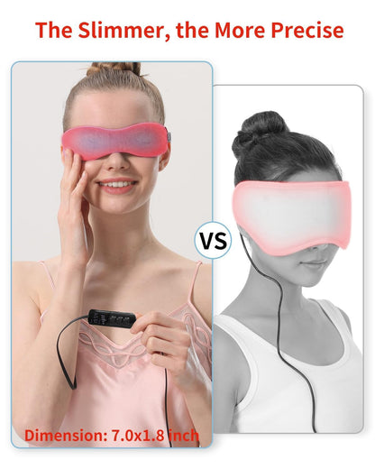Aroma Season Heated Eye Mask - Warm Flaxseed Eye Compress for Dry Eyes, MGD & Blepharitis Relief (Blue)