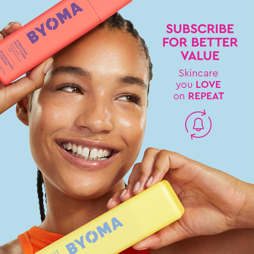 BYOMA De-Puff + Brighten Eye Gel - Lightweight Eye Gel with Hyaluronic Acid & Vitamin C for Dark Circles, Puffiness & Wrinkles (0.68 fl oz)
