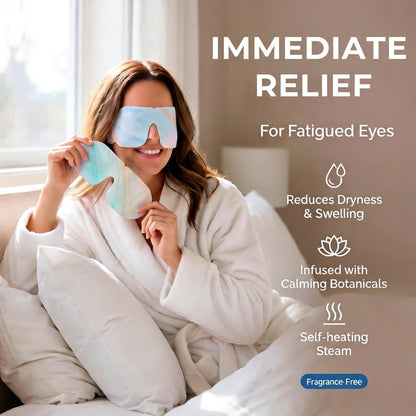 FACEMOON Self Heating Steam Eye Masks - Unscented (16 Packs)