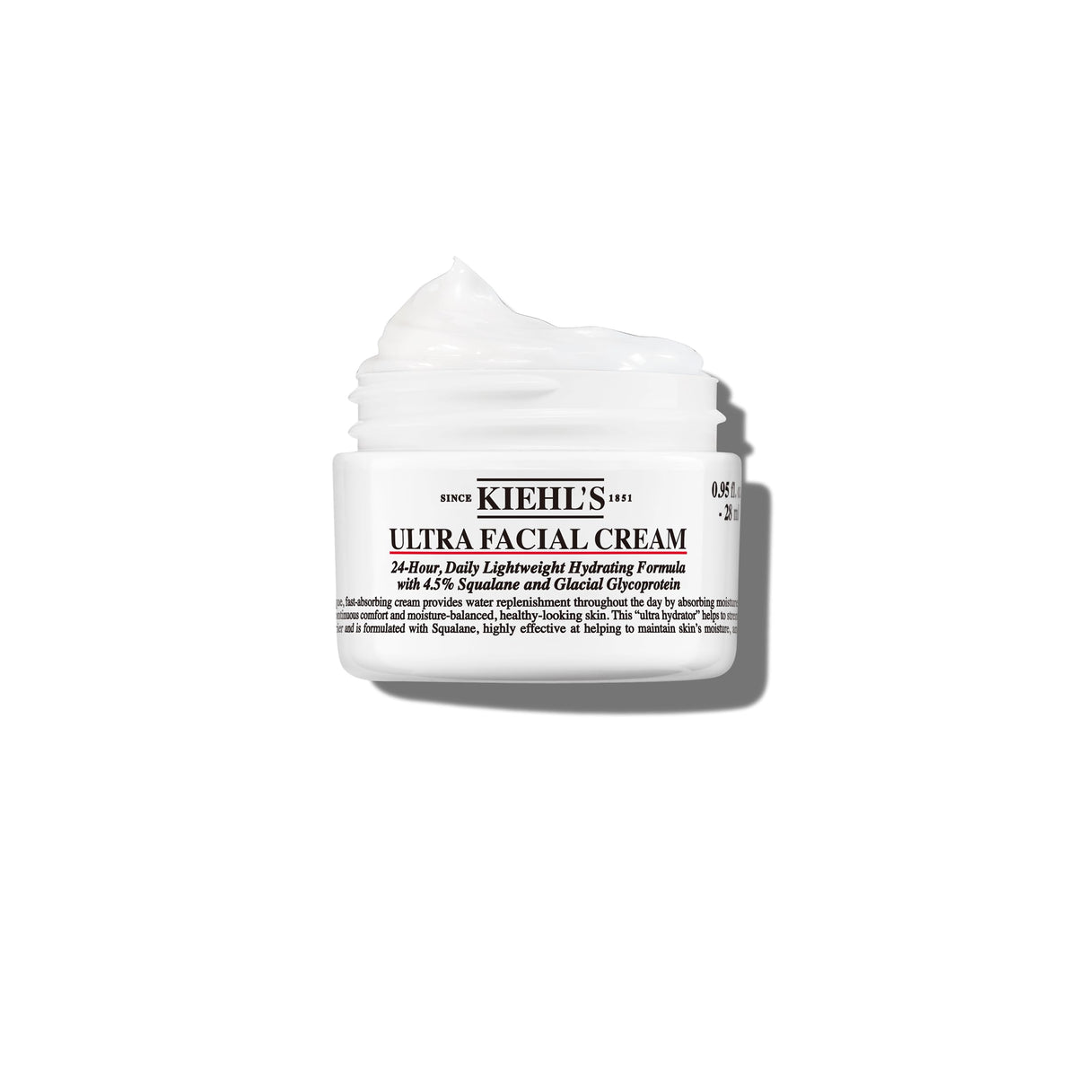 Kiehl's Ultra Facial Cream Moisturizer, Daily Lightweight Face Cream Hydrates Skin, Lotion with Pro-Ceramides, Provides Lasting Hydration and Moisture Surge, For All Skin Types, Fragrance Free