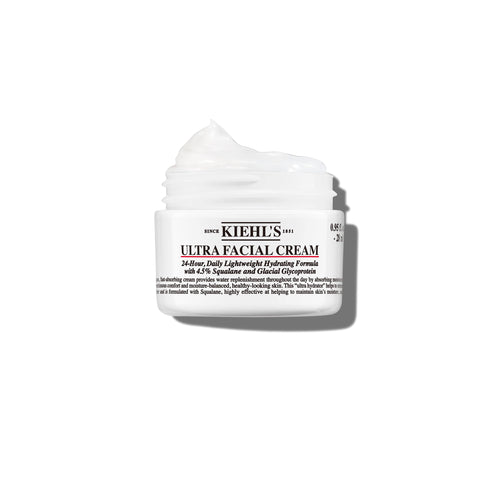 Kiehl's Ultra Facial Cream Moisturizer, Daily Lightweight Face Cream Hydrates Skin, Lotion with Pro-Ceramides, Provides Lasting Hydration and Moisture Surge, For All Skin Types, Fragrance Free