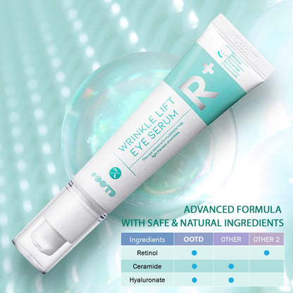Korean Retinol Eye Cream Serum for Wrinkles, Dark Circles & Puffiness (30g)