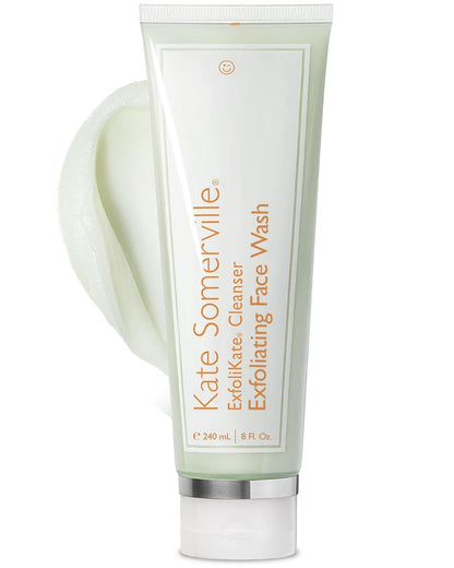 Kate Somerville ExfoliKate Cleanser - Daily Exfoliating Foaming Face Wash, Clinically Formulated Glycolic Acid and Lactic Acid Gentle Facial Scrub, 8 Fl Oz