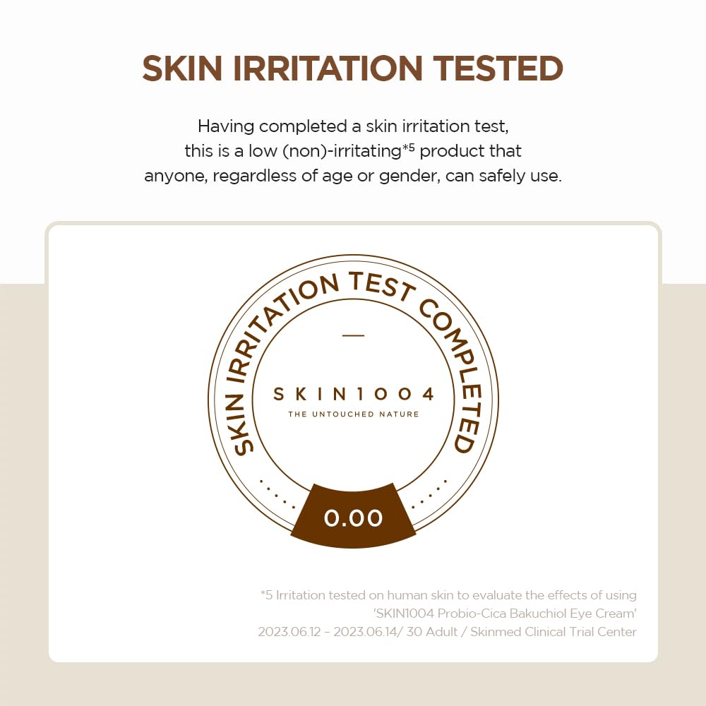 SKIN1004 Madagascar Centella Probio-Cica Bakuchiol Eye Cream (20ml) - Gentle Retinol Alternative for Fine Lines, Firming & Deep Hydration