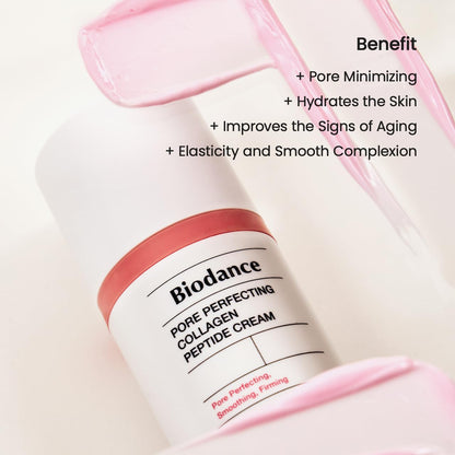 BIODANCE Pore Perfecting Collagen Peptide Cream, Hydrating, Plumping, Pore Care, Firming Facial Moisturizer, Korean Skin Care, Mothers Day Gifts - 1.69 fl. oz.