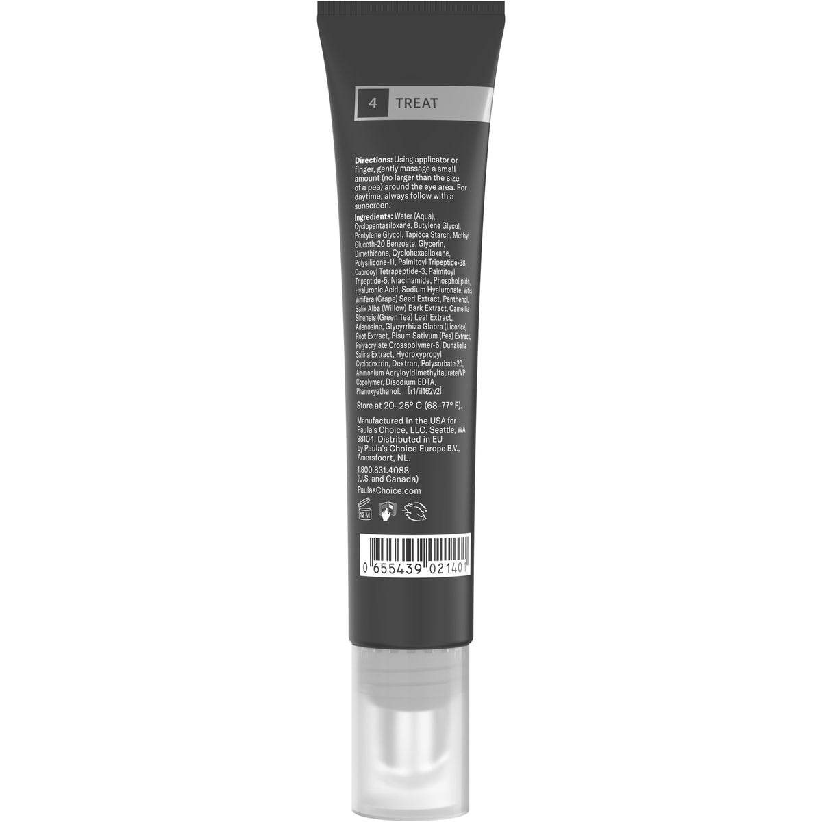 Paula's Choice RESIST Anti-Aging Eye Gel (0.5 oz) - Hyaluronic Acid & Peptide Treatment for Dark Circles & Puffy Eyes