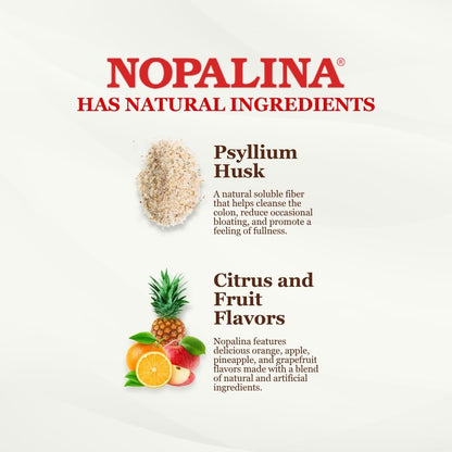 Nopalina Fiber Formula - 120 Capsules - Flax Seed, Psyllium, Oat and Wheat Bran, Omega 3, 6 & 9 - Gut Health & Regularity - The Original