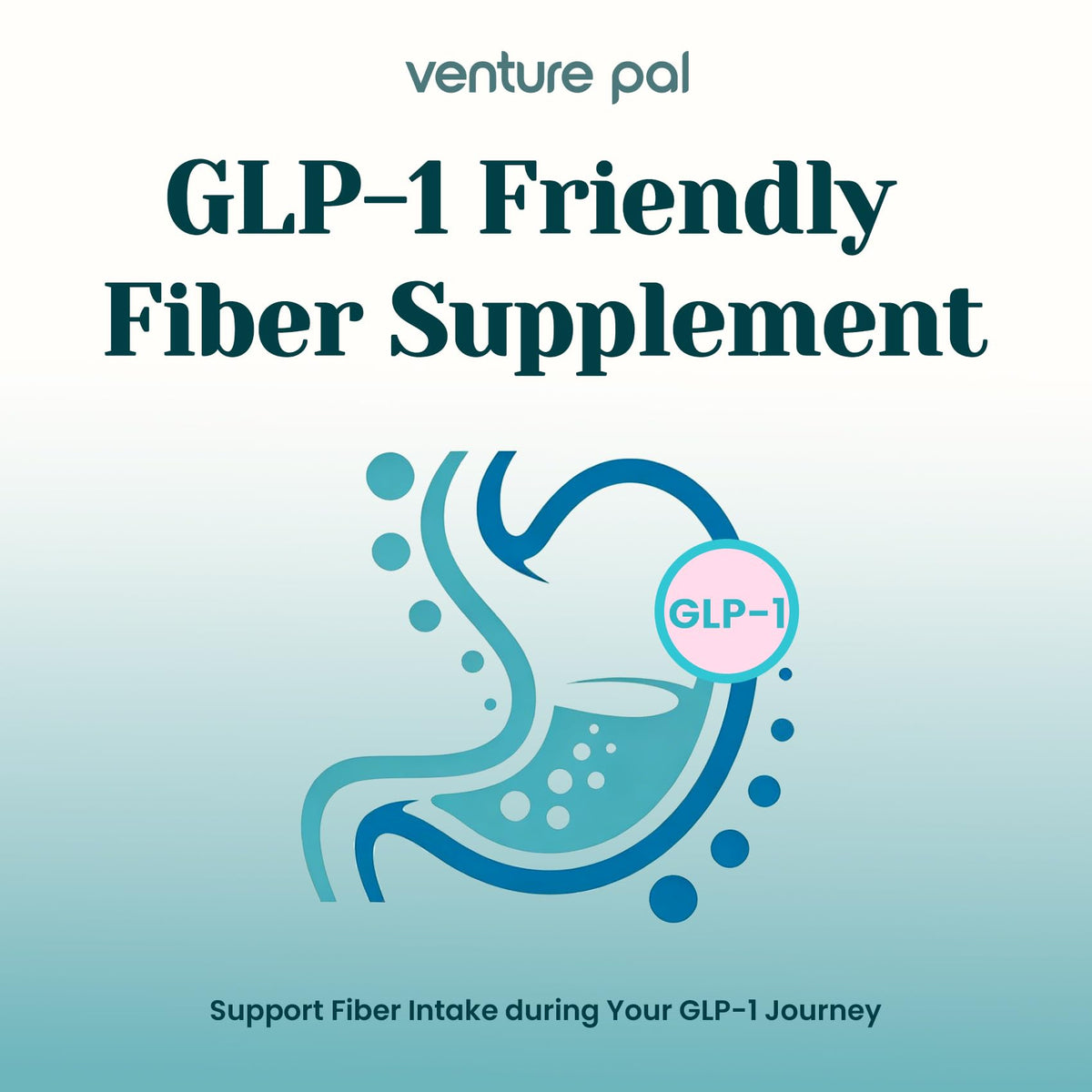 6-in-1 Daily Prebiotic Fiber Powder for Gut & Digestive Health, GLP-1 Friendly, Sugar Free Fiber Supplement Powder with Probiotics, Collagen Peptides & Electrolytes - For Women & Men - 7.8 OZ