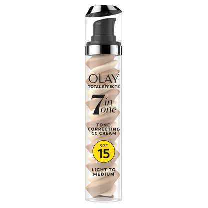Olay Total Effects Tone Correcting Face Moisturizer with Sunscreen SPF 15, Light to Medium 1.7 Ounces