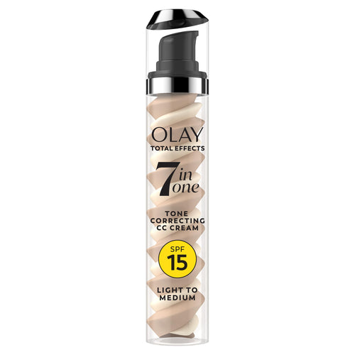 Olay Total Effects Tone Correcting Face Moisturizer with Sunscreen SPF 15, Light to Medium 1.7 Ounces