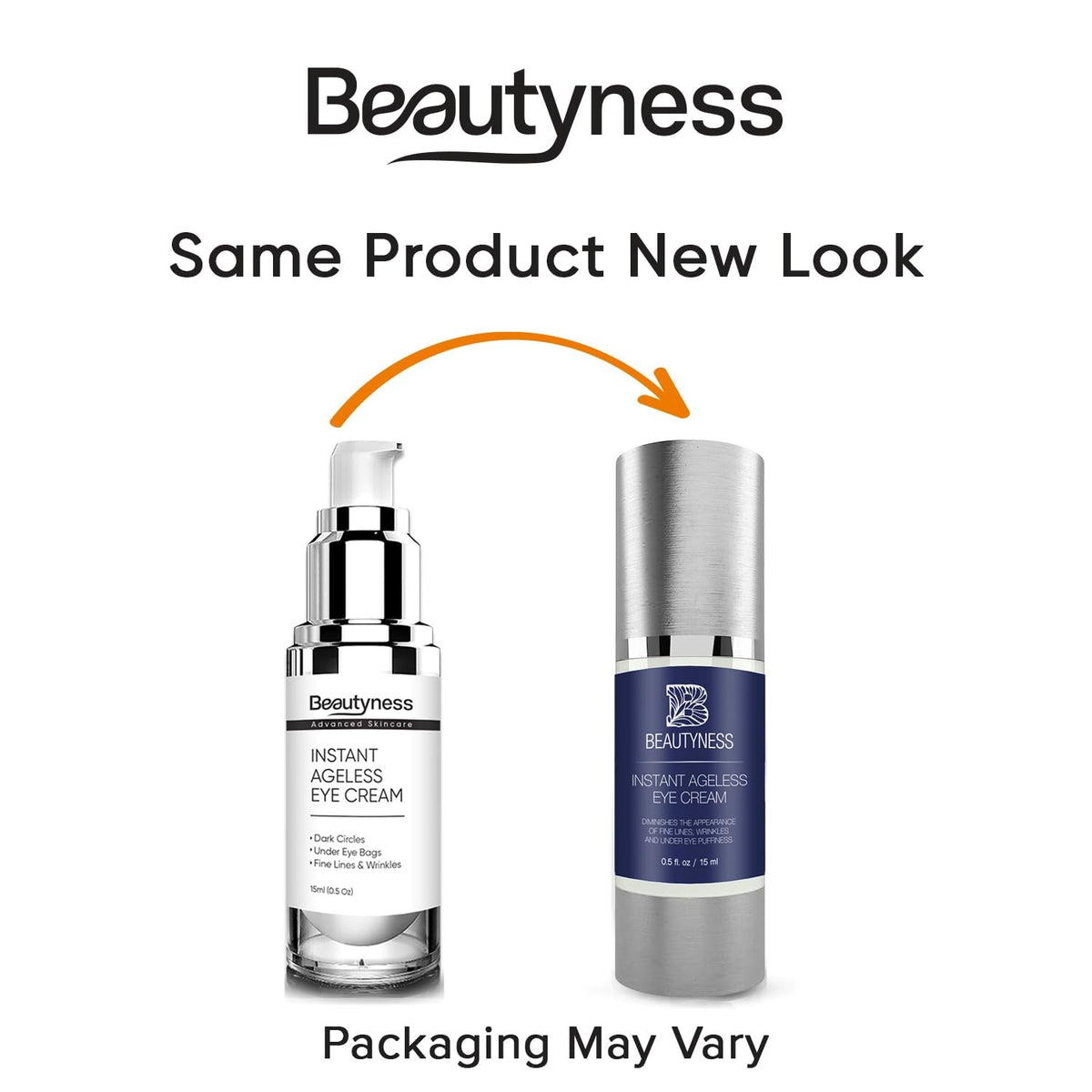 Instant Ageless Eye Cream - Firming Eye Cream for Under Eye Bags, Wrinkles & Dark Circles