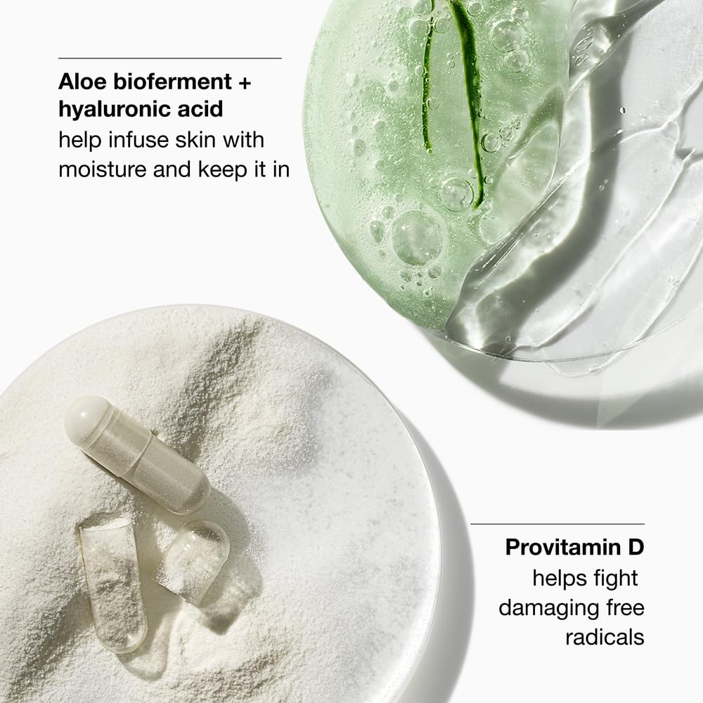 Clinique Moisture Surge Broad Spectrum SPF 28 Sheer Hydrator Face Moisturizer With Hyaluronic Acid, Aloe Bioferment + Provitamin D - Hydrating + Protecting, 2.5 Fl Oz