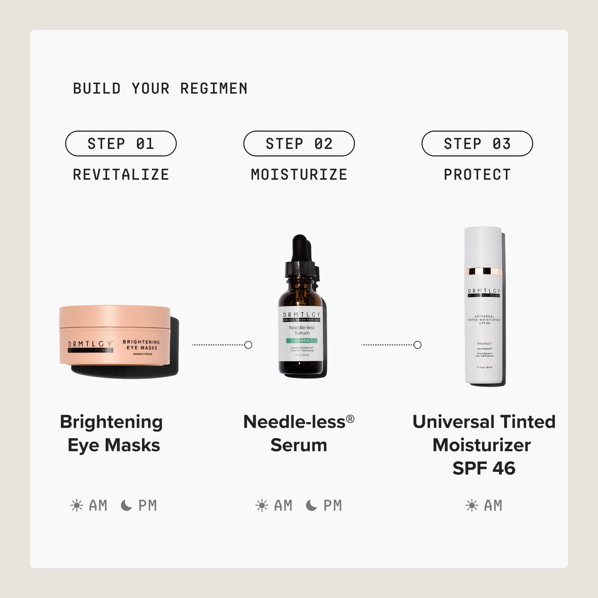 DRMTLGY Universal Tinted Moisturizer SPF 46 - Hydrating Dewy Tinted Sunscreen for Face with Zinc Oxide & Octinoxate - Niacinamide & Hyaluronic Acid - Broad Spectrum Lightweight Daily SPF, 1.7 oz