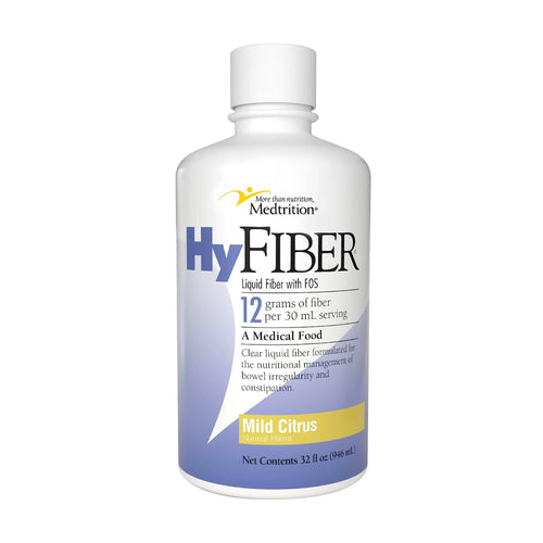 Medtrition HyFiber Daily Liquid Fiber for Regularity and Soft Stools, 12 Grams Soluble Fiber, 32 fl oz 1 Bottle