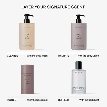 Salt & Stone Body Wash Black Rose & Oud 15.2 fl oz, Hydrating Gel Cleanser