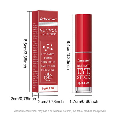 Retinol Eye Stick with Collagen & Hyaluronic Acid - Anti-Aging Eye Balm for Dark Circles, Puffiness & Wrinkles (Visible Results in 3-4 Weeks)