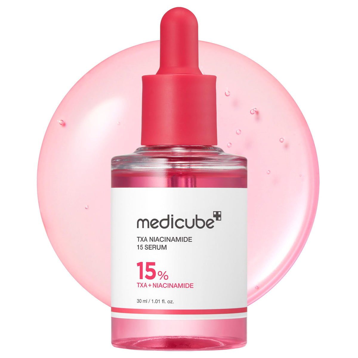 medicube TXA+Niacinamide 15% Glow Facial Serum for After Spot Care - All-in-One Daily Korean Skincare - Uneven Skin Tone, Texture, and Hydration Care - High-Potency Tranexamic Acid 5% - 1.01 fl.oz