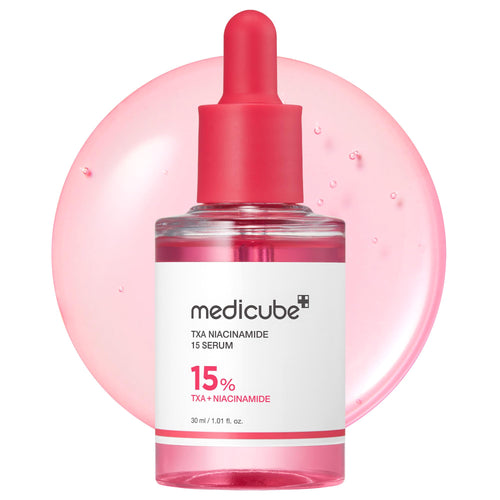 medicube TXA+Niacinamide 15% Glow Facial Serum for After Spot Care - All-in-One Daily Korean Skincare - Uneven Skin Tone, Texture, and Hydration Care - High-Potency Tranexamic Acid 5% - 1.01 fl.oz