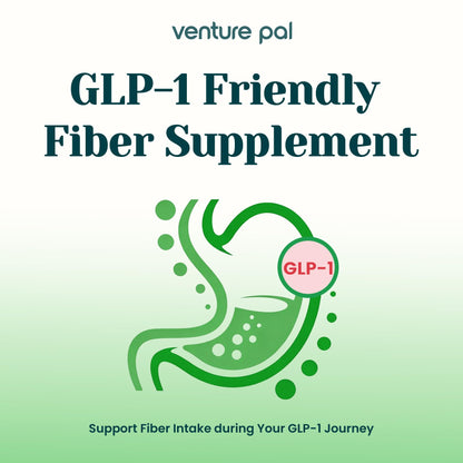 6-in-1 Daily Prebiotic Fiber Powder for Gut & Digestive Health, GLP-1 Friendly, Sugar Free Fiber Supplement Powder with Probiotics, Collagen Peptides & Electrolytes - For Women & Men - 7.8 OZ