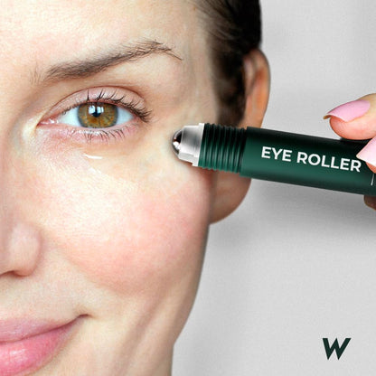 WOLF Project Under Eye Roller - Caffeine, Vitamin C & Peptides Eye Serum for Dark Circles, Puffiness & Fine Lines