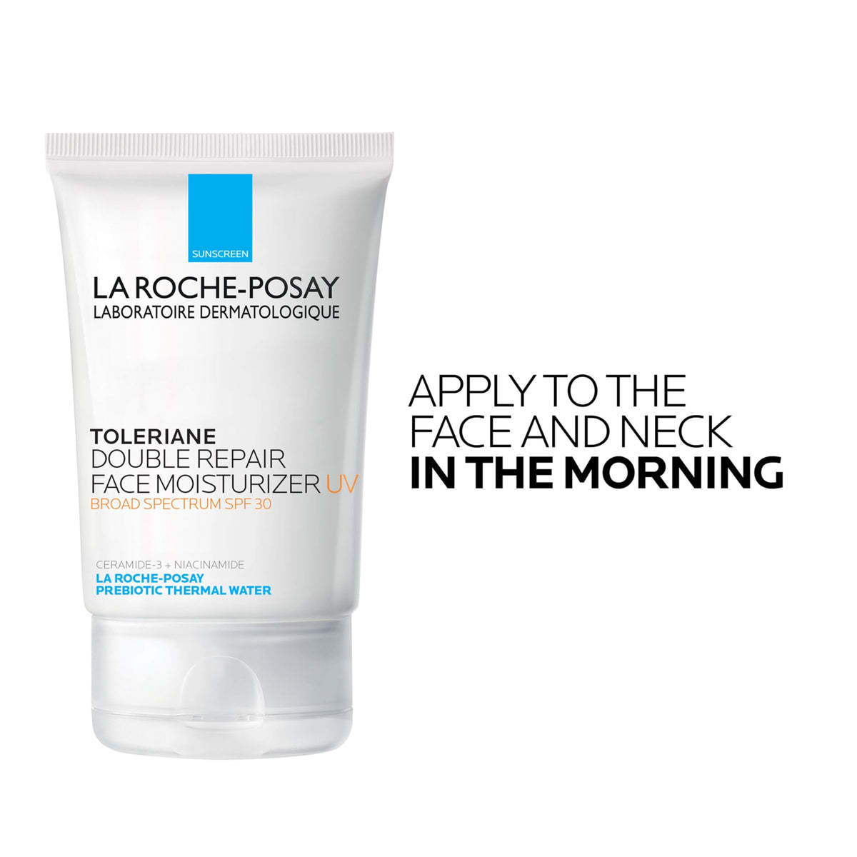 La Roche-Posay Toleriane Double Repair UV SPF Moisturizer for Face, Daily Facial Moisturizer with Sunscreen SPF 30, Niacinamide and Glycerin, Oil Free, Moisturizing Sun Protection