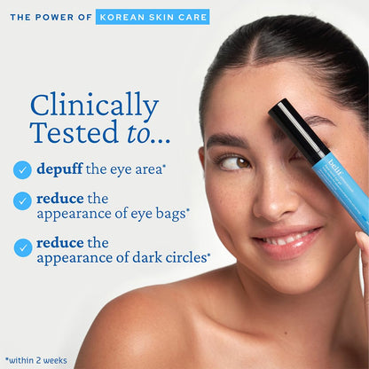 belif Aqua Bomb Cooling Eye Gel (15ml / 0.5 fl. oz.) - Hydrating Eye Treatment with Caffeine, Hyaluronic Acid & Vitamin C - Korean Skincare