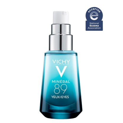 Vichy Minéral 89 Eyes (15ml / 0.51 fl. oz.) - Hydrating Eye Serum with Hyaluronic Acid & Caffeine for Dark Circles & Puffiness