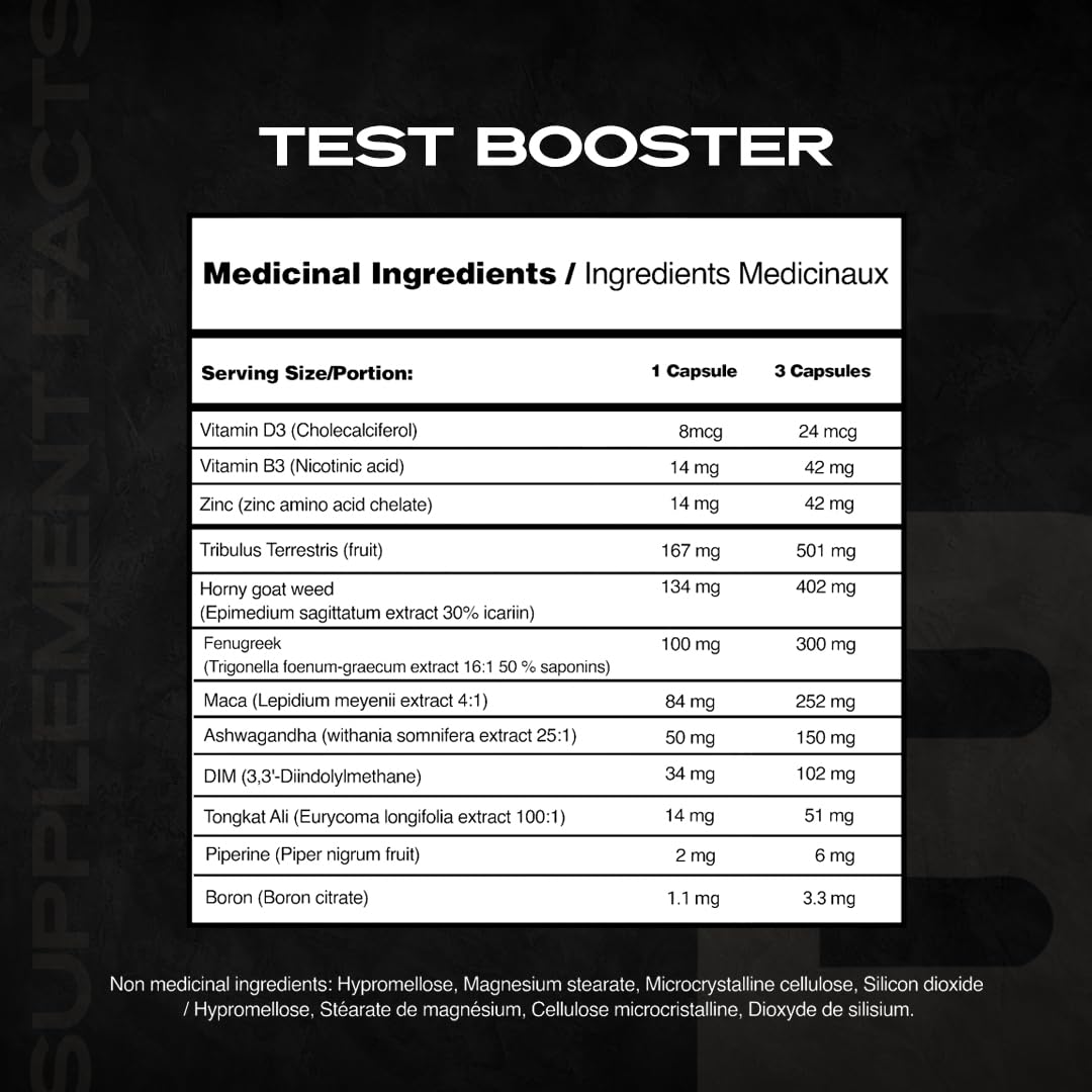 Testosterone Support Supplement for Men - Tribulus, Tongkat Ali, Ashwagandha & DIM - Energy, Vitality & Performance Formula - Iron Brothers (90 Capsules)