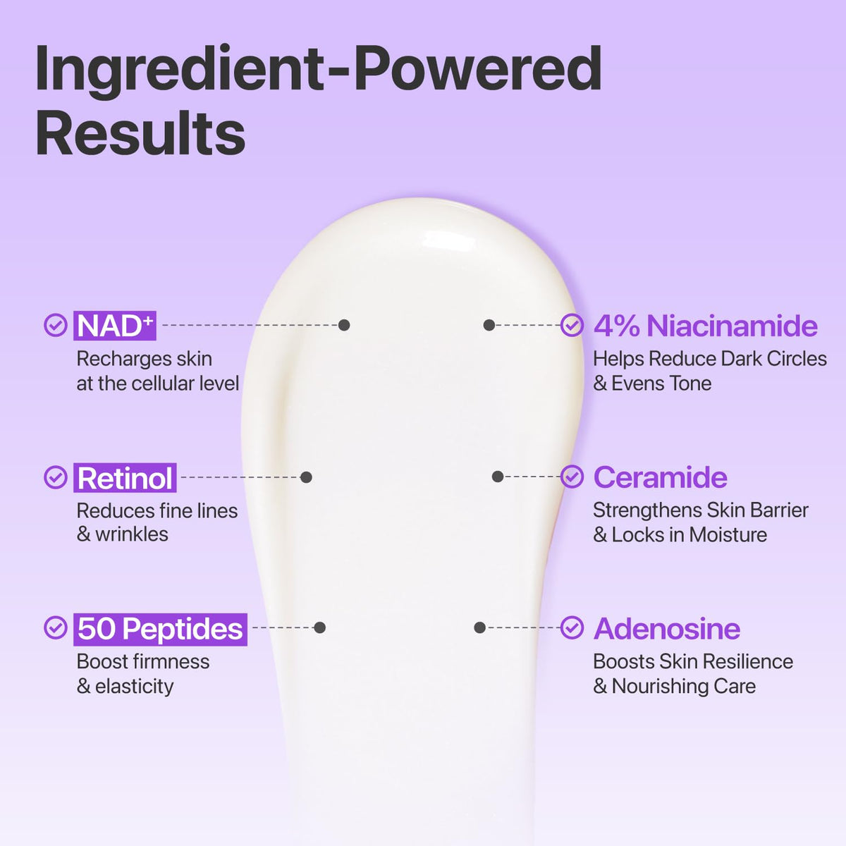 numbuzin No.9 NAD+ Retinol Eye Cream - Depuffing & Firming Eye Serum for Dark Circles, Wrinkles & Fine Lines - With Peptides & Niacinamide (0.33 fl oz.)