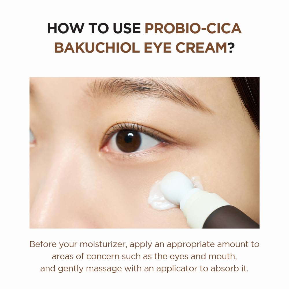 SKIN1004 Madagascar Centella Probio-Cica Bakuchiol Eye Cream (20ml) - Gentle Retinol Alternative for Fine Lines, Firming & Deep Hydration