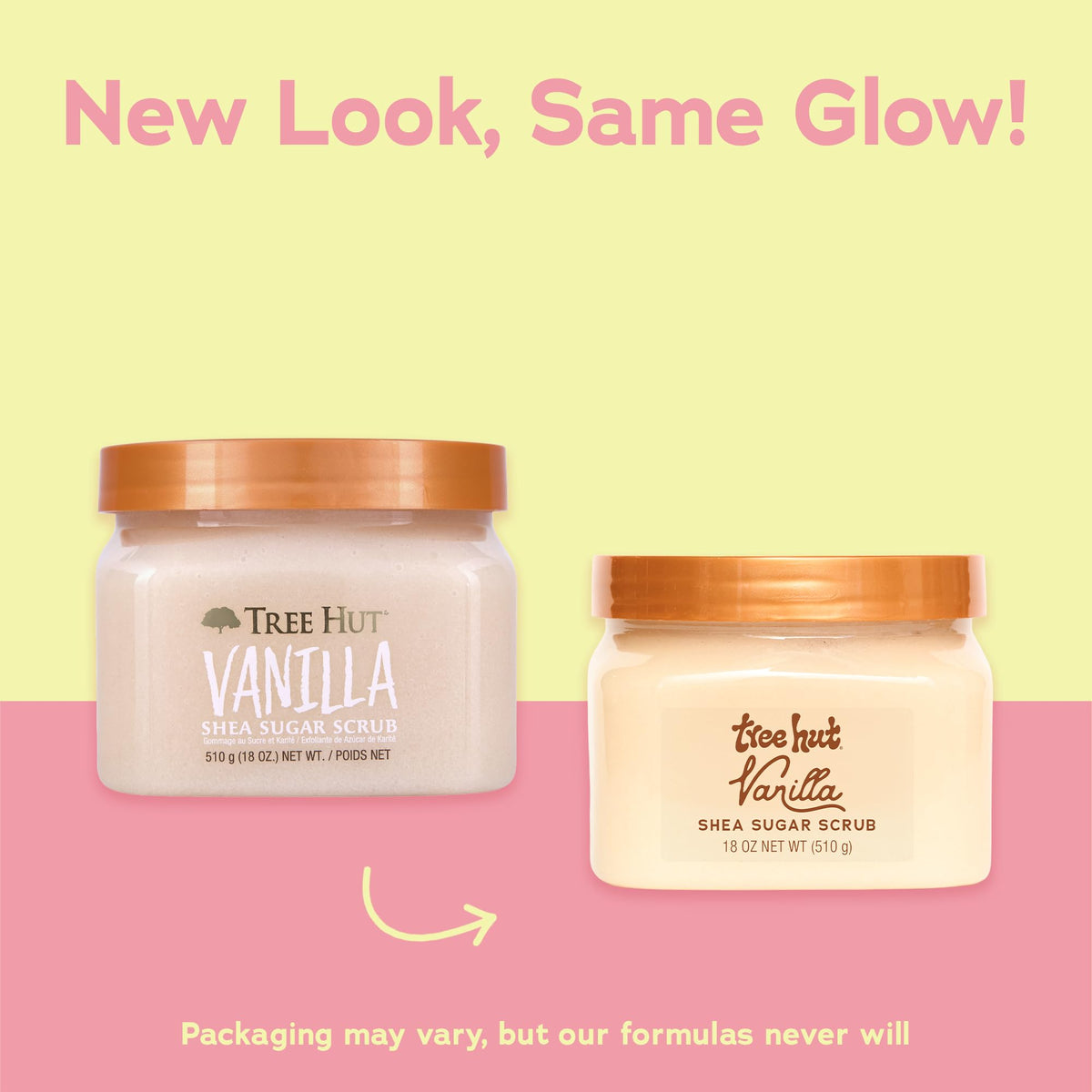Tree Hut Vanilla Shea Sugar Body Scrub 18 oz, Exfoliating & Hydrating