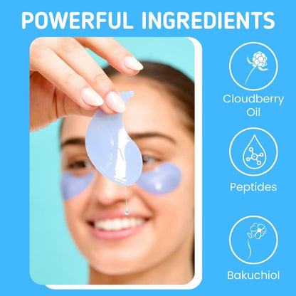 Patchology Iced Cooling Under Eye Mask Patches - Peptides, Cloudberry Oil & Bakuchiol - Firming Hydrating Eye Gels for Fine Lines, Puffiness & Dark Circles - 5 Pairs