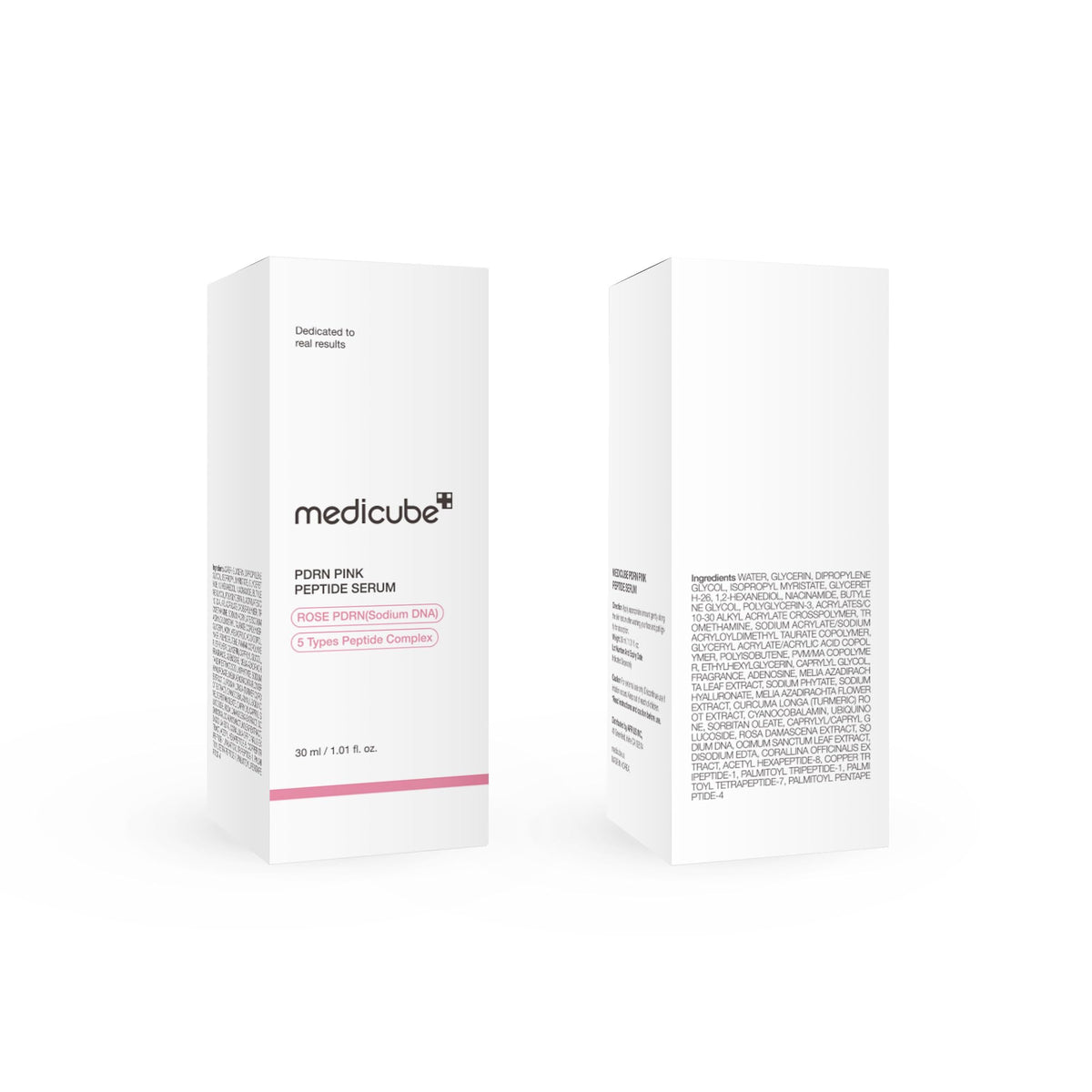 medicube PDRN Pink Peptide Serum with Rose PDRN - Vegan Pink Glow Serum with Peptides & Niacinamide for Hydration & Firm-Looking Skin - Uneven Tone Care - Korean Skincare, 1.01 fl. Oz