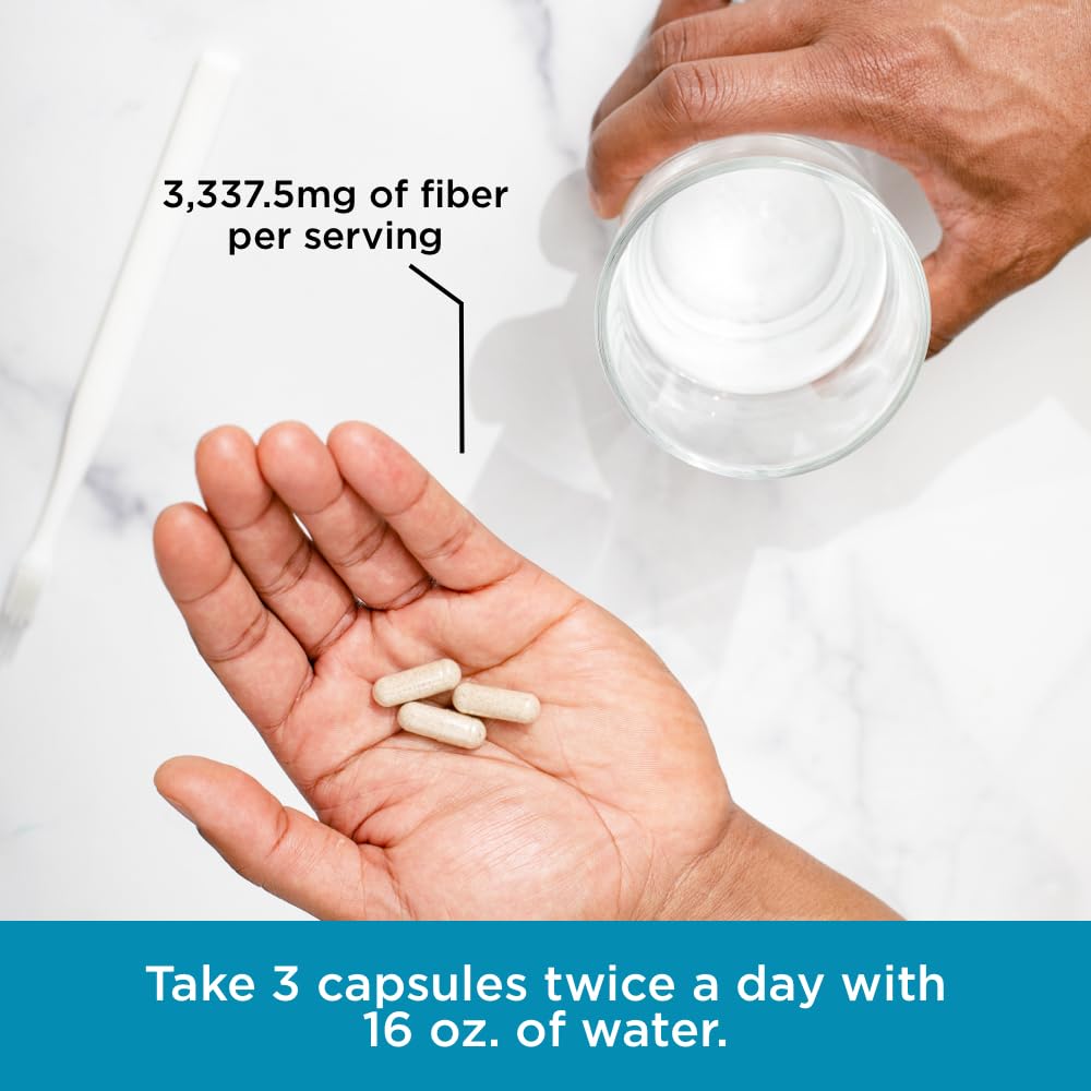 Pure for Men Stay Ready Fiber Extra Strength Supplement - Digestive Regularity - Bowel Movement & Gut Health Support - Vegan Cleanliness - Proprietary Formula - 120 Vegan XL Capsules