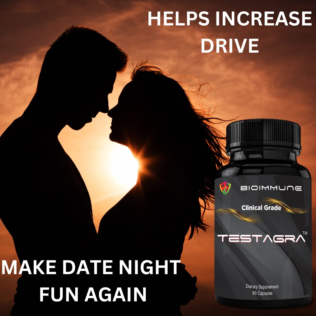 10X Testosterone Booster for Men - Lean Muscle, Energy & Strength Support with Tribulus, Tongkat Ali & Zinc - Testagra (2 Pack, 180 Capsules)