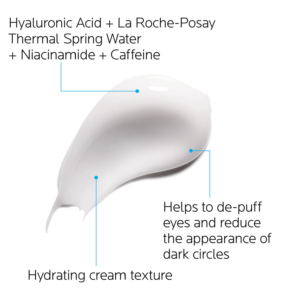 La Roche-Posay Hydraphase Intense Eyes (15ml / 0.5 Fl Oz) - Plumping Hyaluronic Acid Eye Cream for Puffiness & Under-Eye Bags