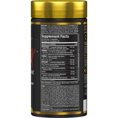 ALLMAX Nutrition TESTOFX Xtreme Testosterone Booster for Men - Tribulus, Ashwagandha & Tongkat Ali - Strength, Energy & Vitality Support (90 Capsules)