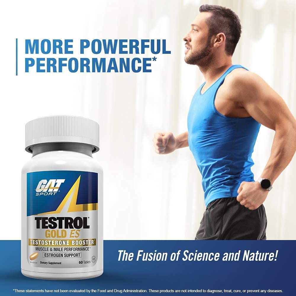 Testosterone & Estrogen Balance Support for Men - Energy, Strength & Performance Booster with Tribulus, Tongkat Ali & Fenugreek